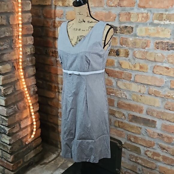 Tyler Boe Black & White Gingham A Line dress size 6 - Picture 3 of 11
